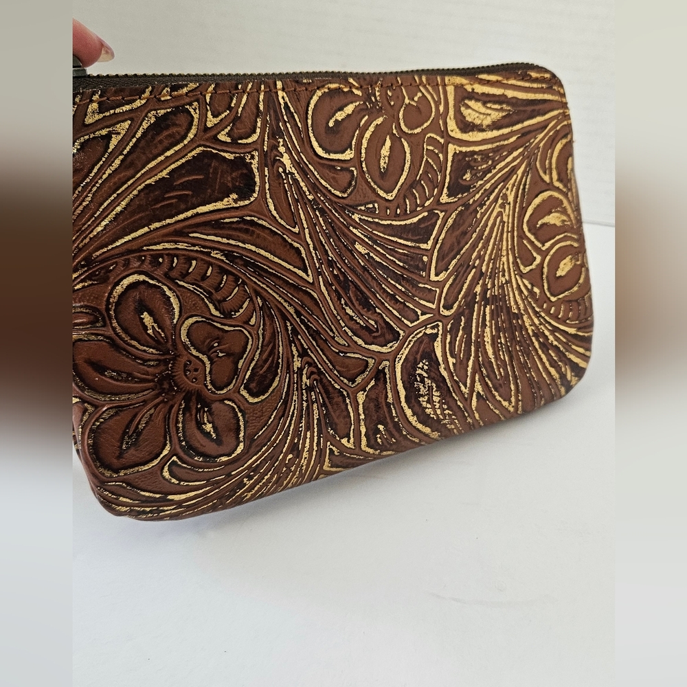Patricia Nash brown leather wristlet‎ - Picture 9 of 9